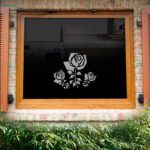 Fensterdekor Rose