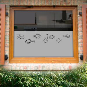 Fensterfolie moderne Fische