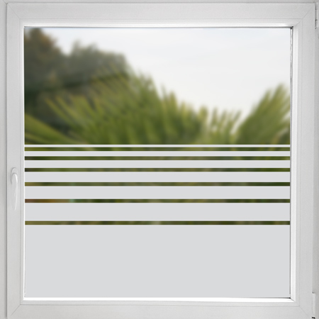 Sichtschutzfolie Fensterfolie Streifen blickdicht lichtdurchlässig für Fenster 