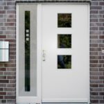 Sichtschutzfolie für Haustür Seitenteile Quadrate