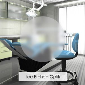 Büro Sichtschutzfolie in Ice Etched Optik