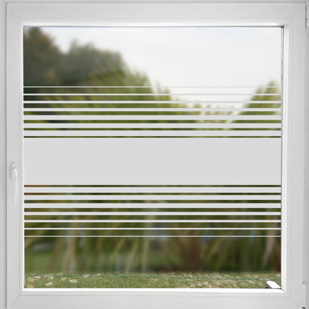 Sichtschutzfolie Fensterfolie Streifen blickdicht lichtdurchlässig für Fenster 
